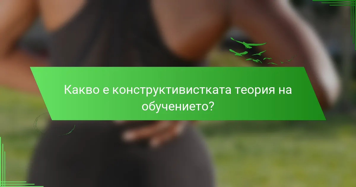 Какво е конструктивистката теория на обучението?